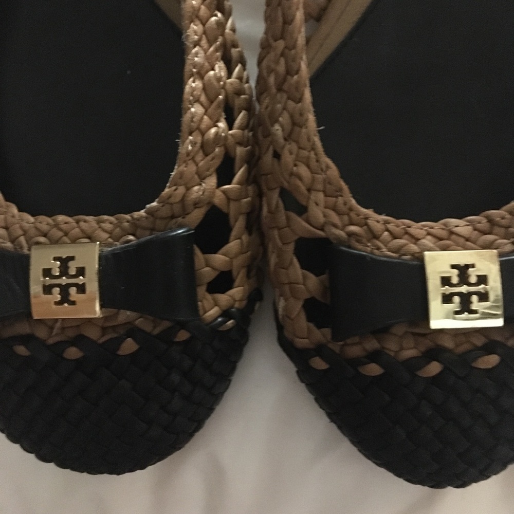 Tory Burch Carlyle woven leather ballerina flats
